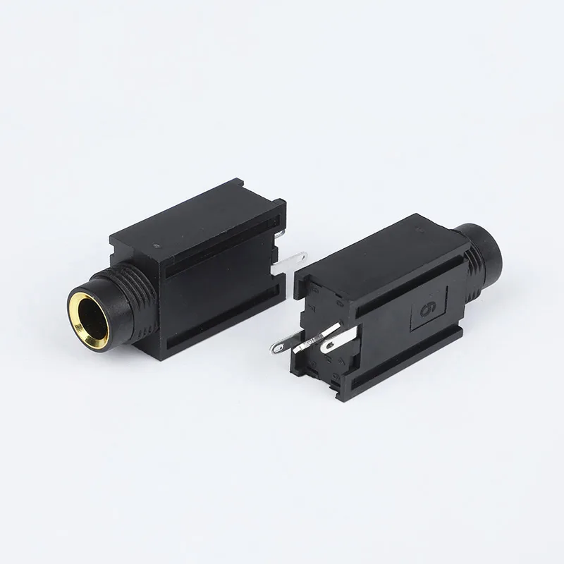 6.35mm 3 pin audio jack socket PCB mount