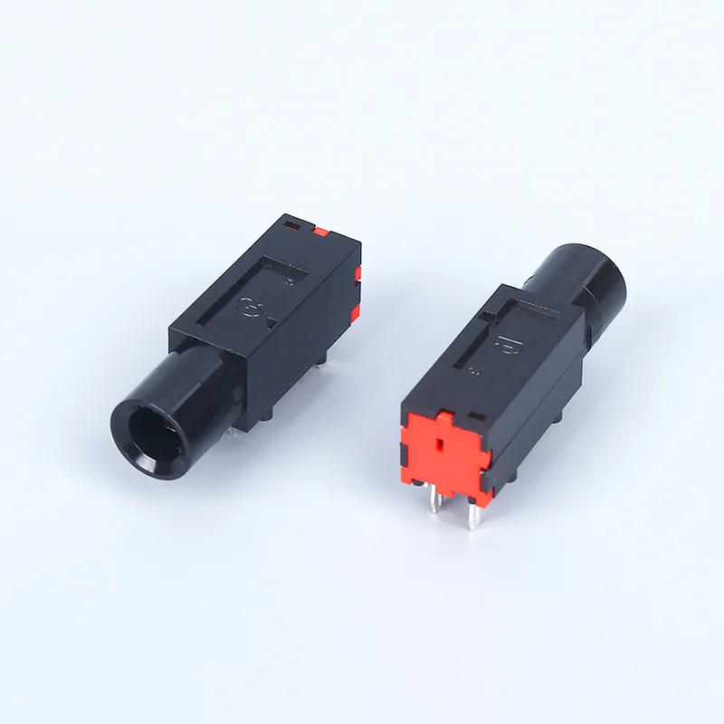 6.35mm 3 pin headphone jack PCB mount socket