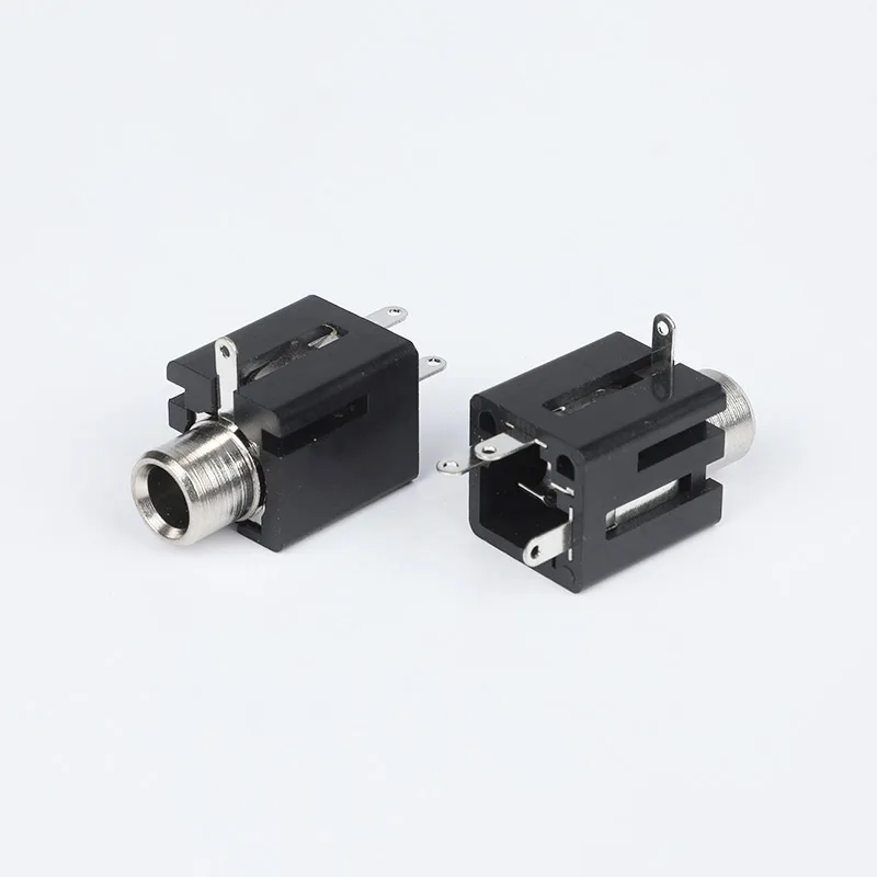 6.35mm 4 pin headphone jack socket PCB mount