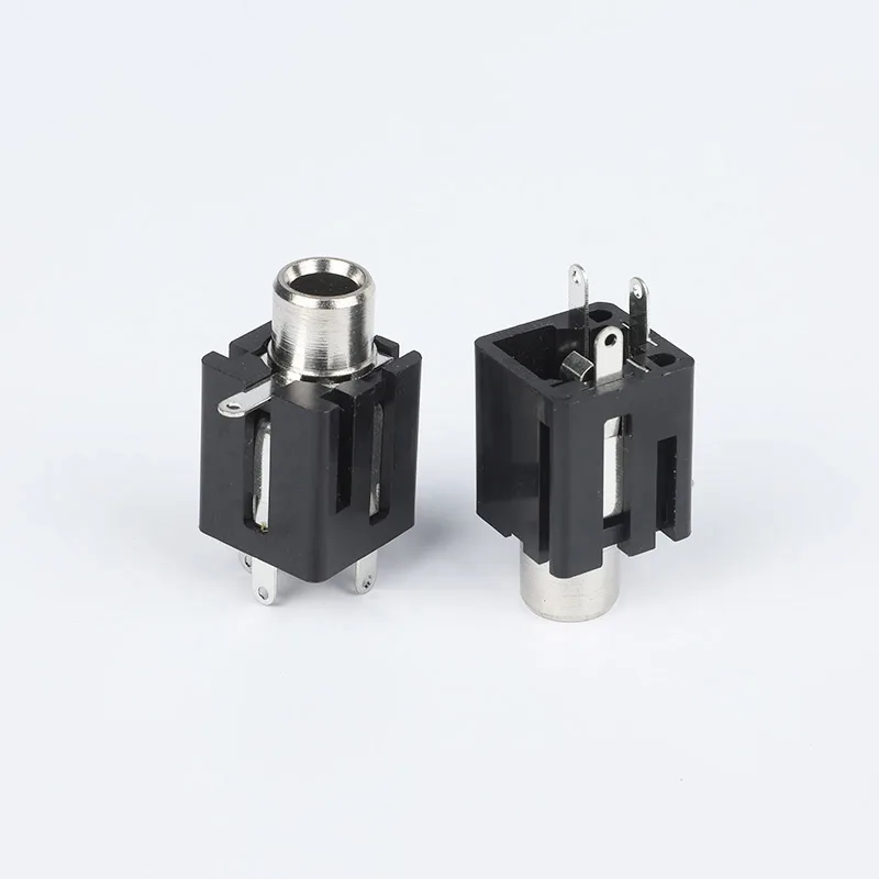 6.35mm 4 pin headphone jack socket PCB mount