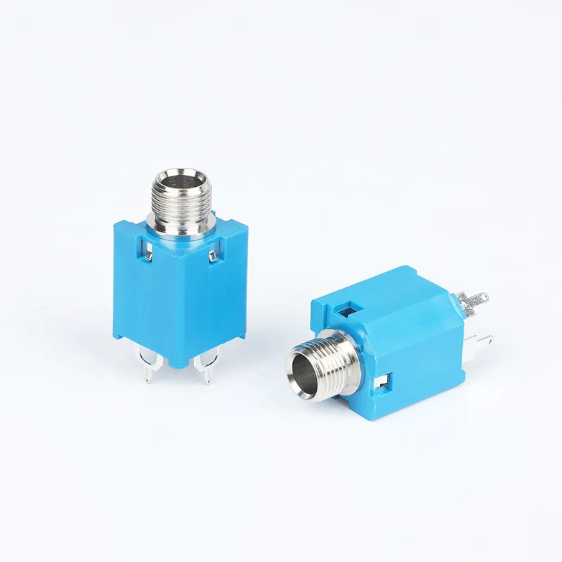 6.35mm 3 pin headphone jack PCB mount socket