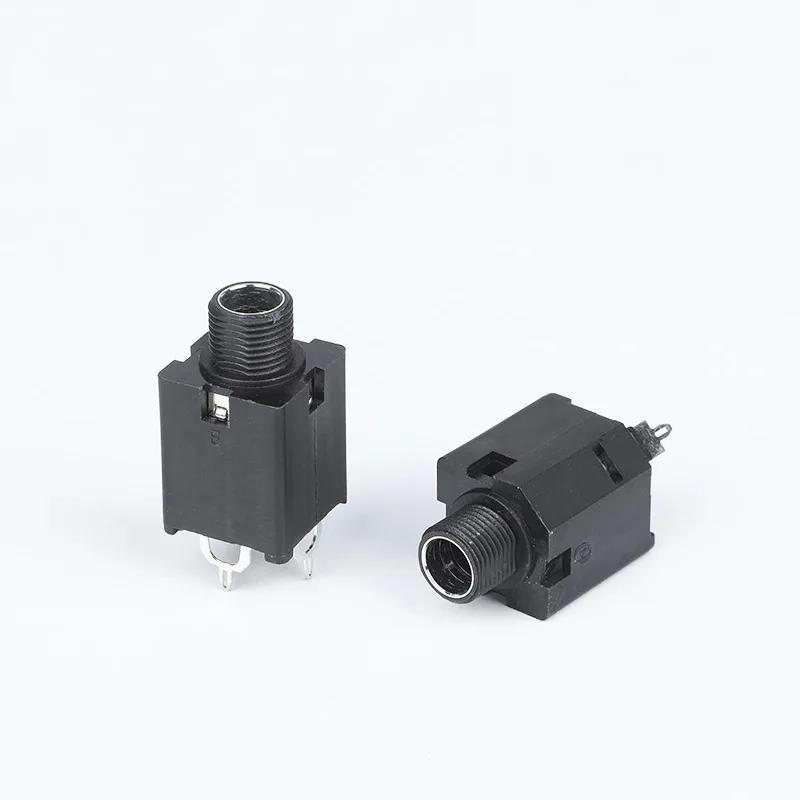 6.35mm 3 pin headphone jack PCB mount socket