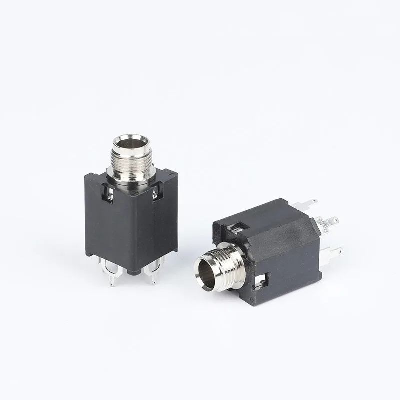 6.35mm 5 pin headphone jack PCB mount socket