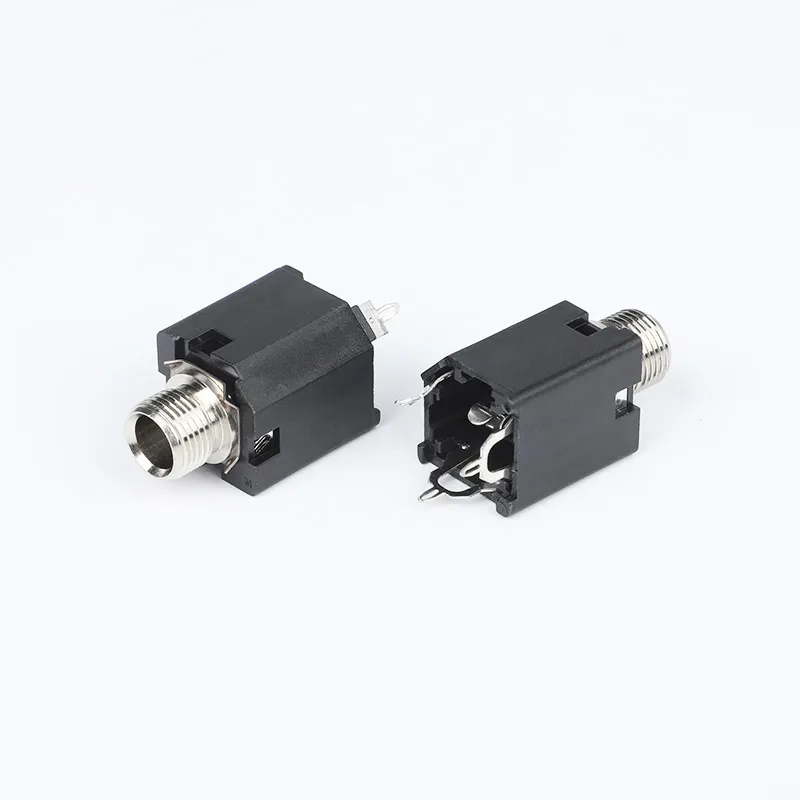 6.35mm 3 pin headphone jack PCB mount socket