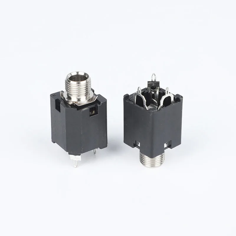 6.35mm 3 pin headphone jack PCB mount socket