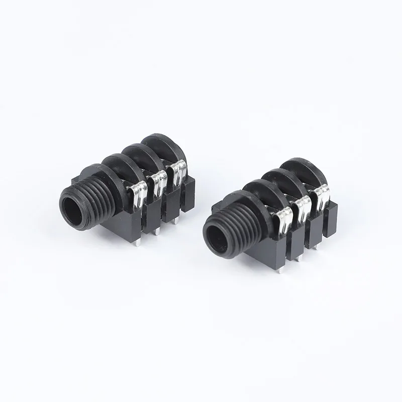 6.35mm 6 pin headphone jack PCB mount socket