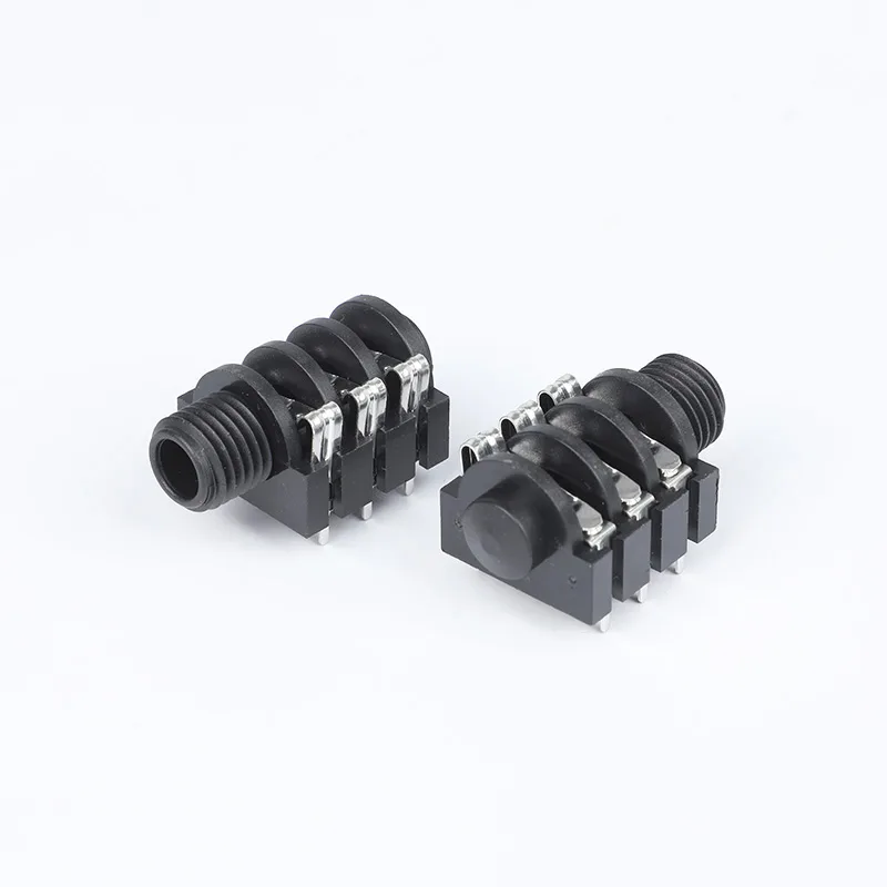 6.35mm 6 pin headphone jack PCB mount socket