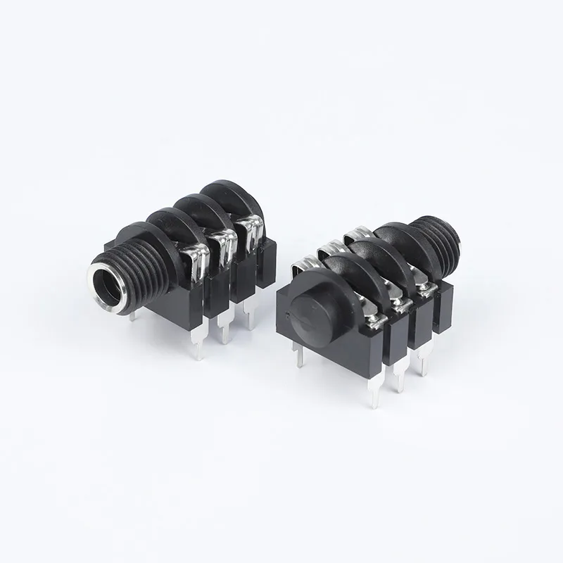 6.35mm 6 pin headphone jack PCB mount socket