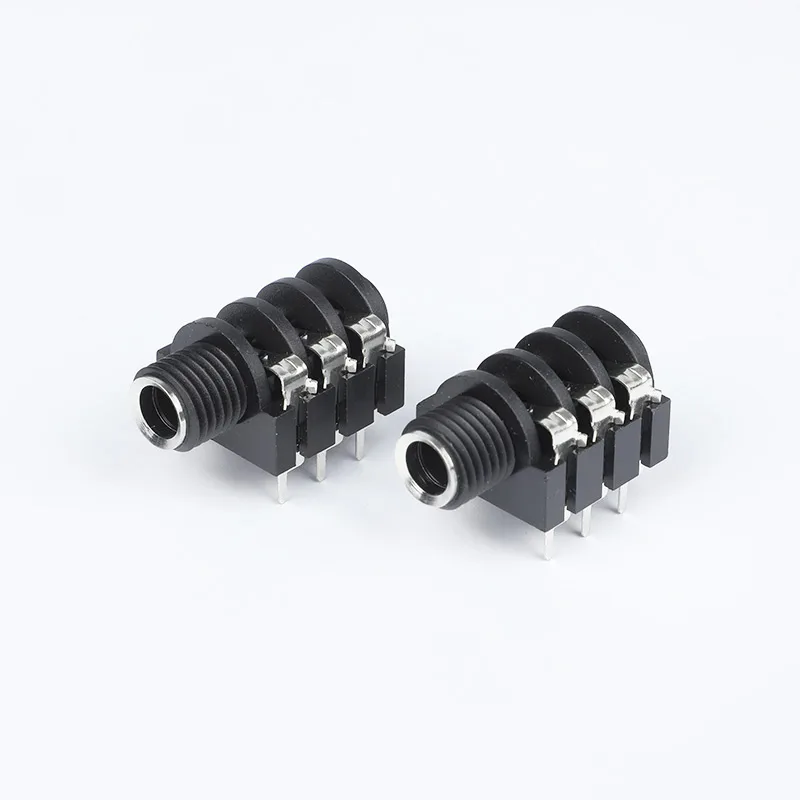 6.35mm 6 pin audio jack PCB mount socket