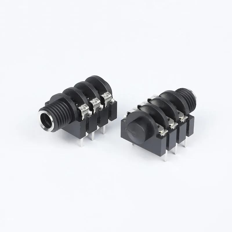 6.35mm 6 pin headphone jack PCB mount socket