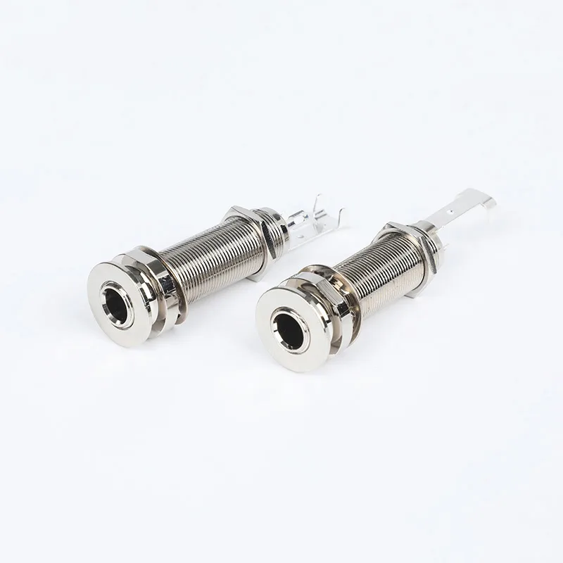 6.35mm 3 pin audio barrel jack panel mount socket