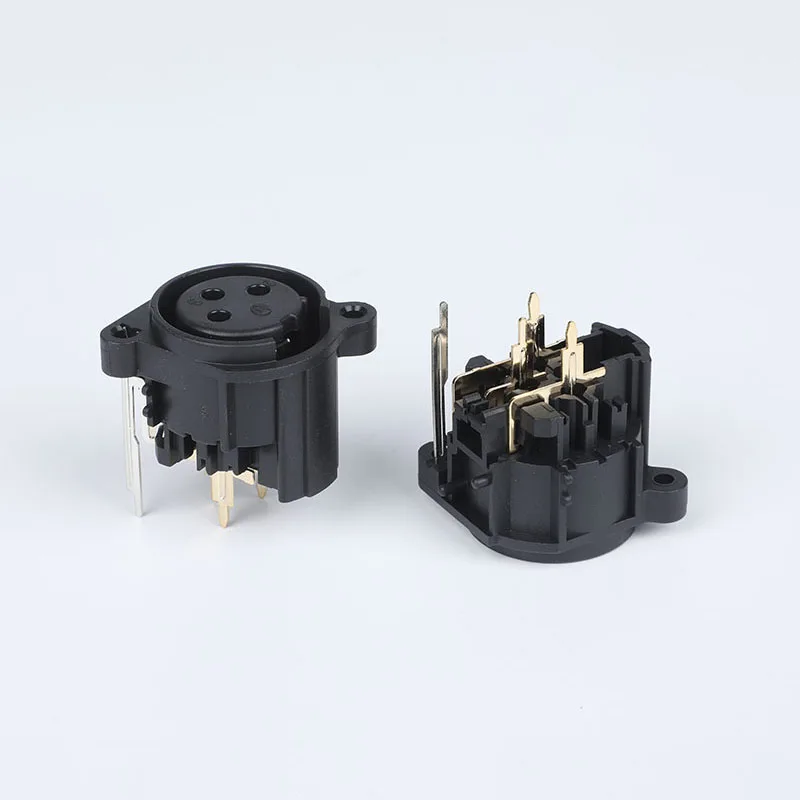 3 pin XLR female panel mount reinforced insulated connector