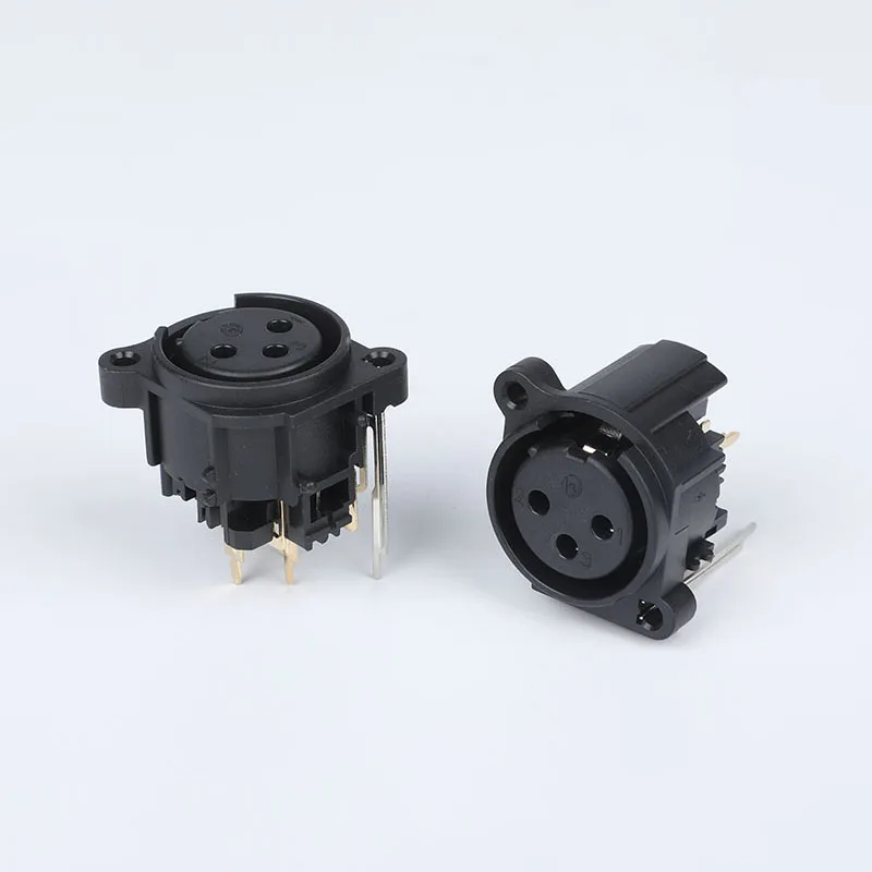3 pin XLR female panel mount reinforced insulated connector