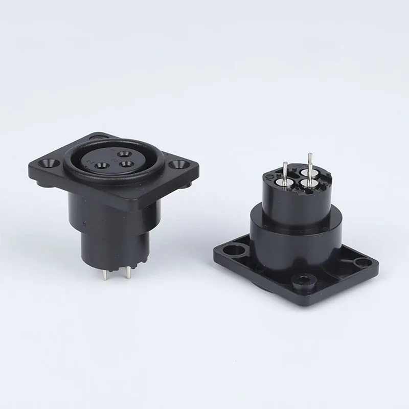 3 pin XLR charging socket panel mount DC power connector