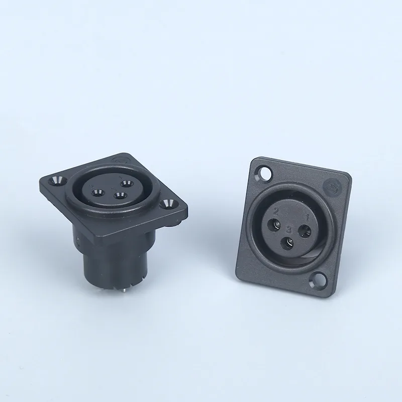 3 pin XLR charging socket panel mount power connector