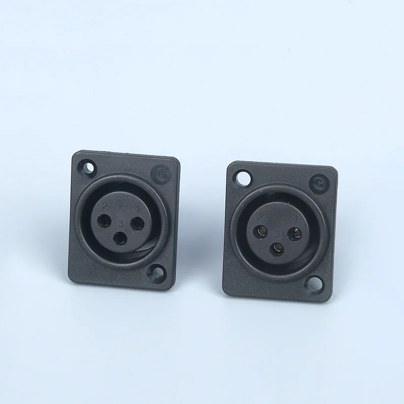 3 pin XLR charging socket panel mount power connector