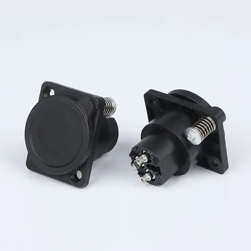 3 pin XLR charging port socket panel mount battery connector