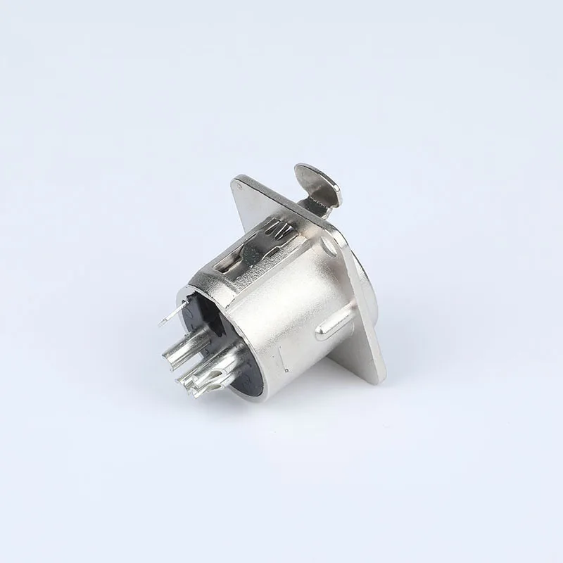 4 pin XLR female panel mount power connector chassis socket