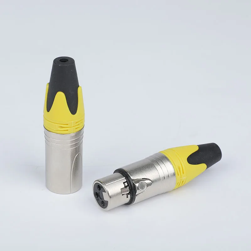 3 pin XLR male female metal cable audio connector NC3FXX NC3MXX