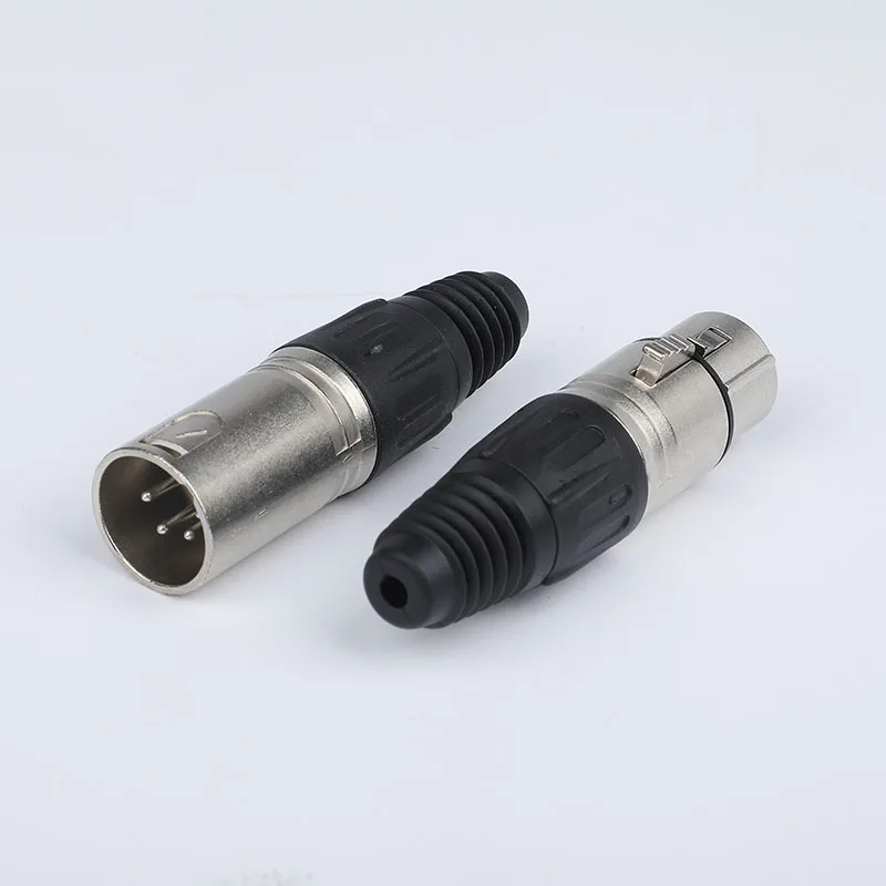 4 pin XLR male female metal cable connector NC4FX NC4MX