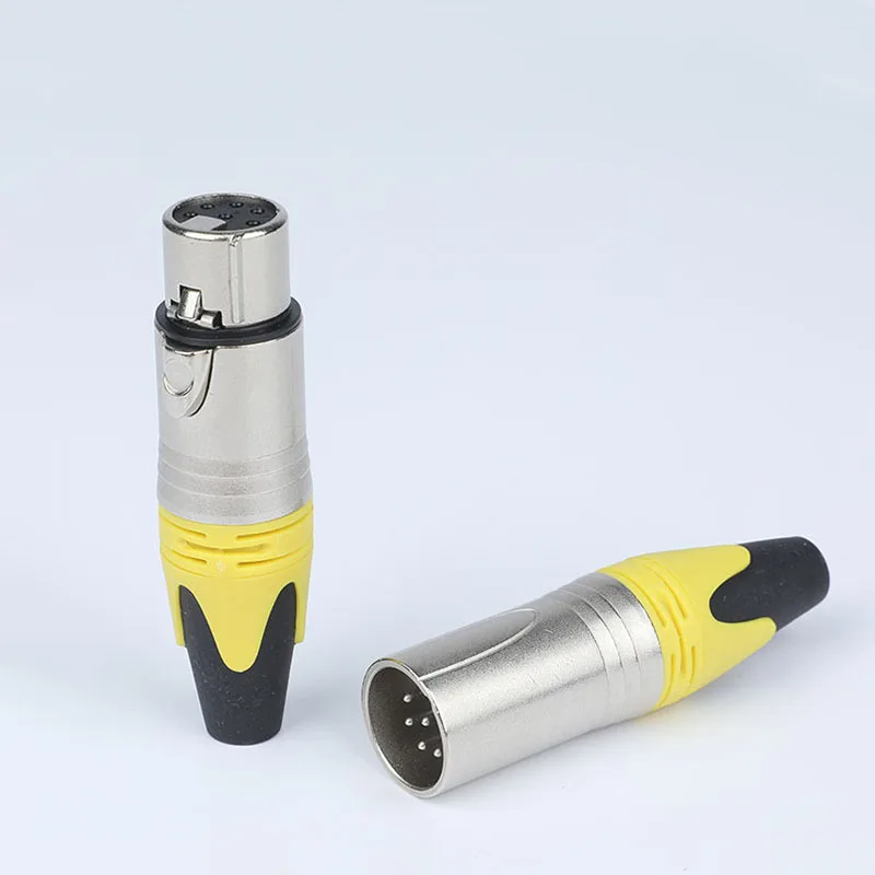 6 pin XLR male female metal cable connector NC6FXX NC6MXX