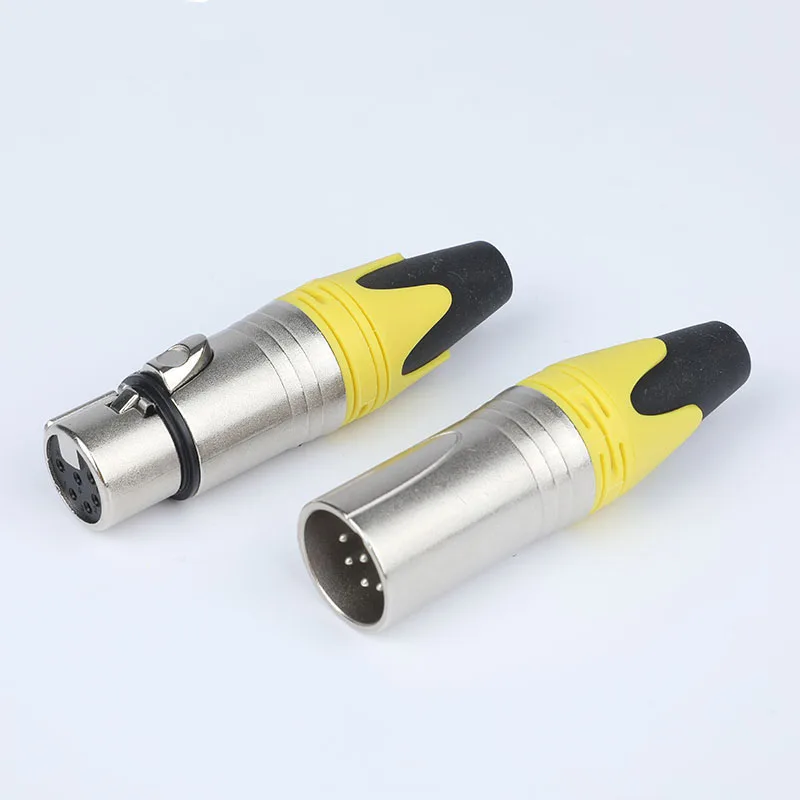 NC6FXX NC6MXX 6 Pin XLR Metal Plug Connector Male Female Cable Audio Connector