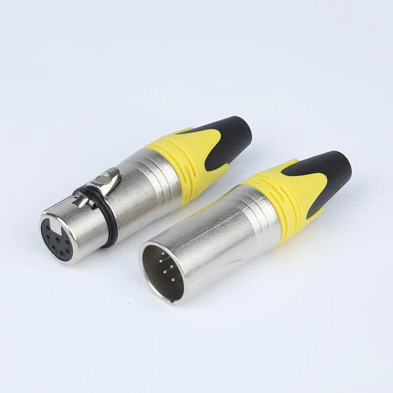 7 pin XLR male female metal cable connector NC7FXX NC7MXX