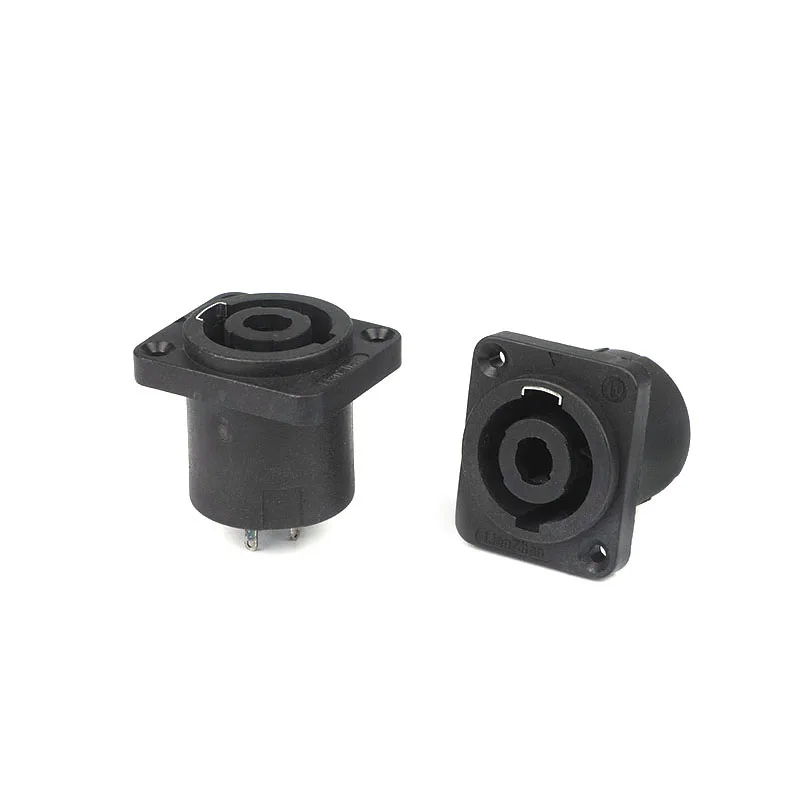 4 pin speakon female panel mount connector speaker socket