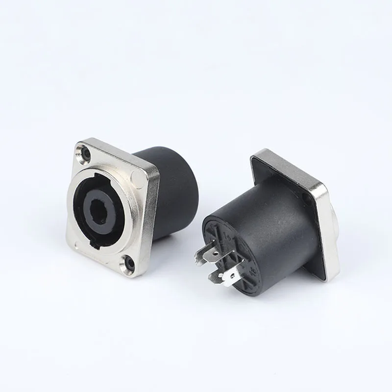 4 pin speakon female panel mount connector speaker socket