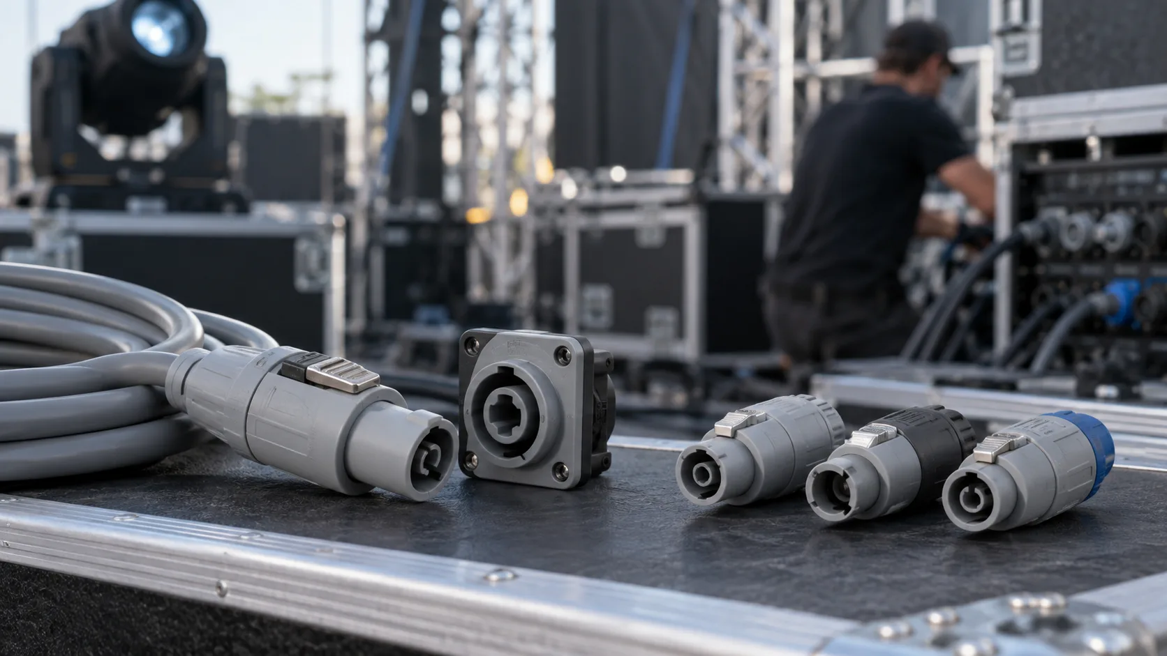 Grey PowerCON Cable Connectors: Power-Out Selection Guide